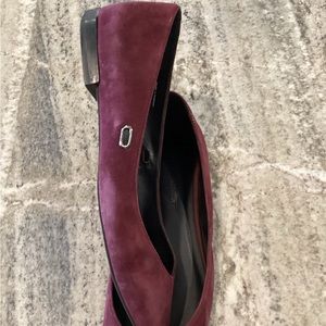 Rebecca Minkoff burgundy suede flats size 9